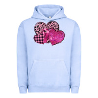 Pigment Grape Ice breast cancer hearts Urban Hoodie - FaDigitalArtStudio
