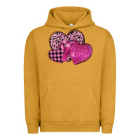 Pigment Peanut Butter breast cancer hearts Urban Hoodie - FaDigitalArtStudio