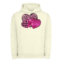 Pigment Pistachio breast cancer hearts Urban Hoodie - FaDigitalArtStudio