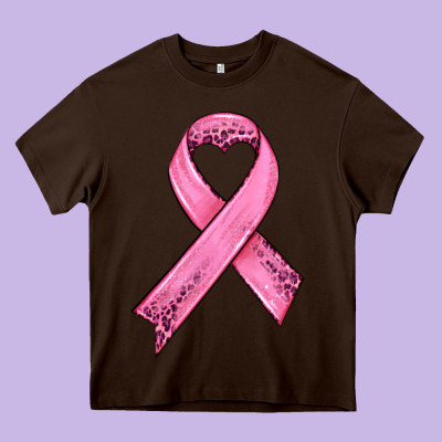Pink Ribbon Heavy Core Tee Designed By Hra Design Shop