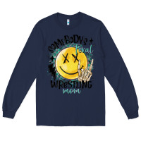 Navy somebody's feral wrestling mom Long Sleeve Tee - MaliasSmallBusiness