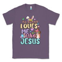 Lavender no bunny loves me like jesus Classic Tee - MaliasSmallBusiness