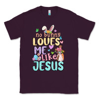 Plum no bunny loves me like jesus Classic Tee - MaliasSmallBusiness
