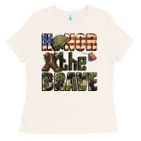 Bone Honor the brave 4th of july Ladies Tee - CowGirlArtShop