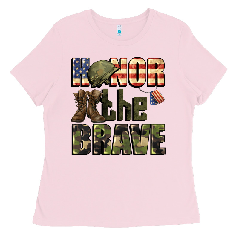 Honor The Brave 4th Of July Ladies Tee by CowGirlArtShop | Teevron