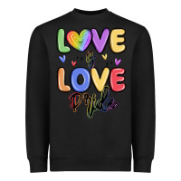 Black love is love pride Heavyweight Sweatshirt - MaliasSmallBusiness