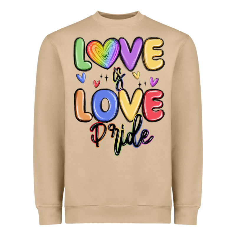 Love Is Love Pride Heavyweight Sweatshirt by MaliasSmallBusiness | Teevron