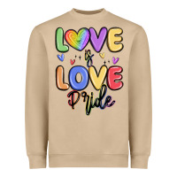 Mushroom love is love pride Heavyweight Sweatshirt - MaliasSmallBusiness