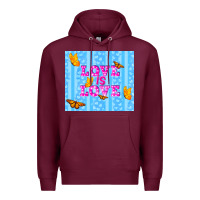 Burgundy love is love Premium Hoodie - TumblerDesignByShophia