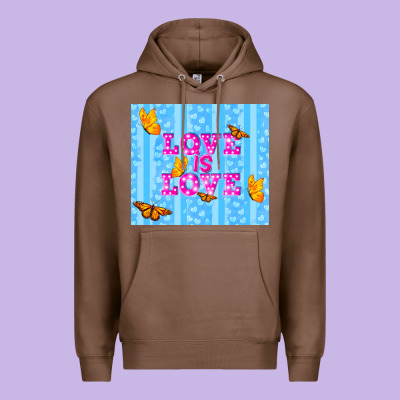 Love Is Love Premium Hoodie Designed By Tumblerdesignbyshophia