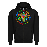 Black what makes you different is what makes you beautif Zipper Hoodie - Artiststas