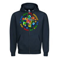 Navy what makes you different is what makes you beautif Zipper Hoodie - Artiststas