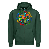 Sports Green what makes you different is what makes you beautif Zipper Hoodie - Artiststas