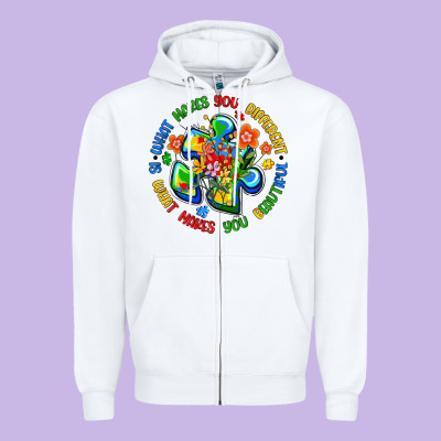 What Makes You Different Is What Makes You Beautif Zipper Hoodie Designed By Artiststas
