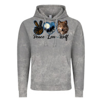 Cloud Rock peace love wolf head Vintage Hoodie - LillyAllenDesigns