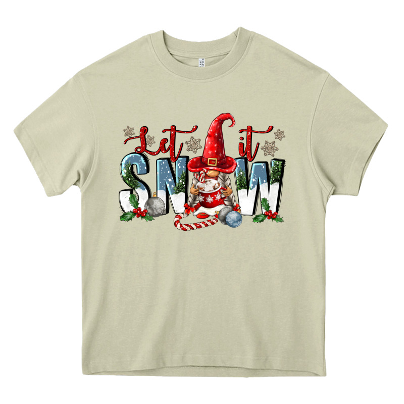 Let It Snow Heavy Core Tee by FaDigitalArtStudio | Teevron