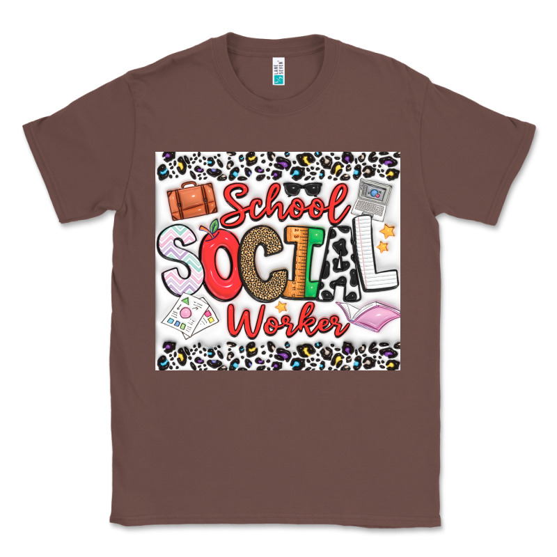 School Social Worker Classic Tee by CowhideDigitalArt | Teevron