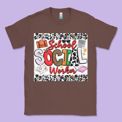 School Social Worker Classic Tee Designed By Cowhidedigitalart