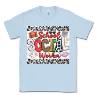 Dusty Blue School Social Worker Classic Tee - CowhideDigitalArt
