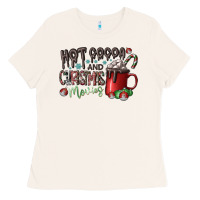 Bone hot cocoa and christmas movies Ladies Tee - CowhideDigitalArt