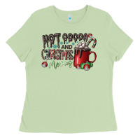 Matcha hot cocoa and christmas movies Ladies Tee - CowhideDigitalArt