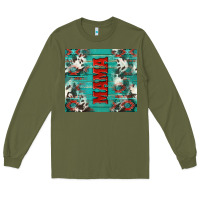 Army Green western mama Long Sleeve Tee - NancyCooperArtShop