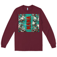 Burgundy western mama Long Sleeve Tee - NancyCooperArtShop