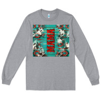 Heather Grey western mama Long Sleeve Tee - NancyCooperArtShop