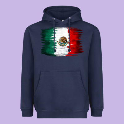 Mexican Flag Heavyweight Hoodie Designed By Nancycooperartshop
