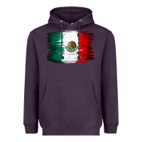 Plum Mexican flag Heavyweight Hoodie - NancyCooperArtShop