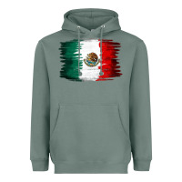 Sage Mexican flag Heavyweight Hoodie - NancyCooperArtShop