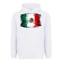 White Mexican flag Heavyweight Hoodie - NancyCooperArtShop