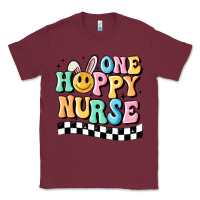 Burgundy one happy nurse Classic Tee - MaliasSmallBusiness