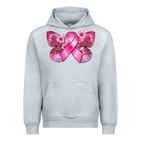 Heather Grey Cancer butterfly Urban Hoodie - FaDigitalArtStudio