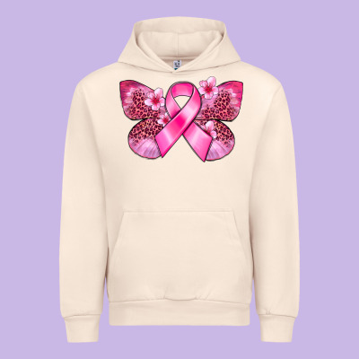 Cancer Butterfly Urban Hoodie Designed By Fadigitalartstudio