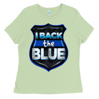 Matcha I back the blue 4th of July Ladies Tee - CowGirlArtShop