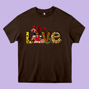 Love Gnomes Heavy Core Tee Designed By Fadigitalartstudio