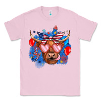 Bubblegum Pink western america cow Classic Tee - JahusDesignShop