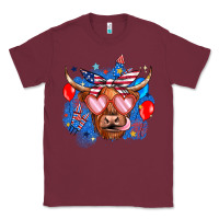 Burgundy western america cow Classic Tee - JahusDesignShop