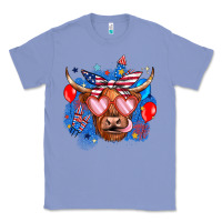 Colony Blue western america cow Classic Tee - JahusDesignShop