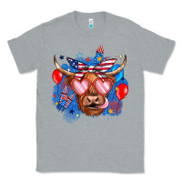 Heather Grey western america cow Classic Tee - JahusDesignShop