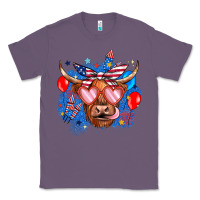 Lavender western america cow Classic Tee - JahusDesignShop