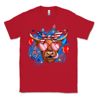 Red western america cow Classic Tee - JahusDesignShop