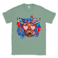 Sage western america cow Classic Tee - JahusDesignShop