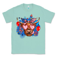 Seafoam western america cow Classic Tee - JahusDesignShop