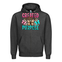 Charcoal Heather created with a purpose Zipper Hoodie - Artiststas