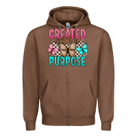 Chestnut created with a purpose Zipper Hoodie - Artiststas