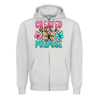 Dove Grey created with a purpose Zipper Hoodie - Artiststas