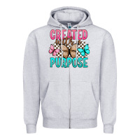 Heather Grey created with a purpose Zipper Hoodie - Artiststas