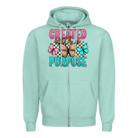 Seafoam created with a purpose Zipper Hoodie - Artiststas